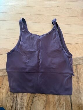 lululemon athletica deep plum cropped workout tank